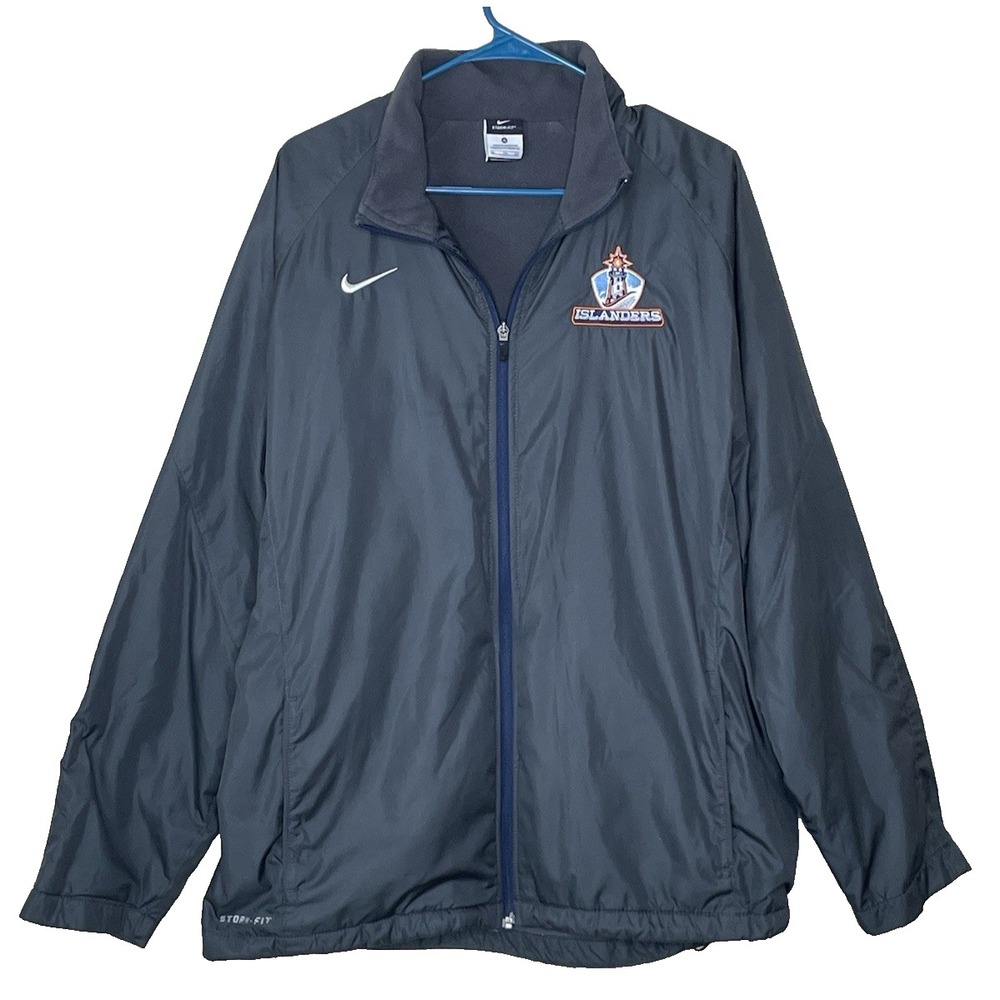 Nike Storm-Fit New York Islanders Men's Hockey NHL XL Gray Blue Insulated Jacket